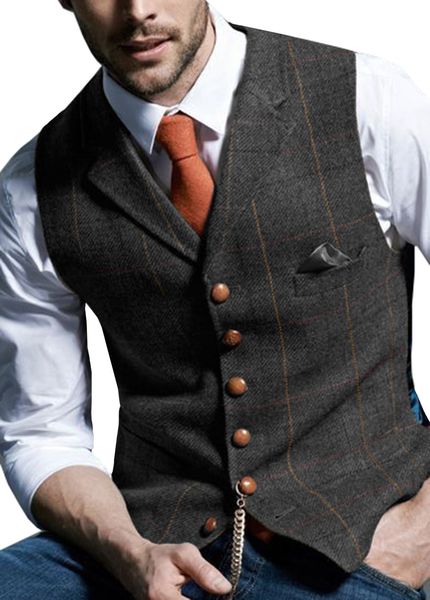 men's vests men's vests tweed suit business clothing for men striped waistcoat punk vest groomman wedding brwon black grey jacket, Black;white
men's vests men's vests tweed suit business clothing for men striped waistcoat punk vest groomman wedding brwon black grey jacket, Black;white