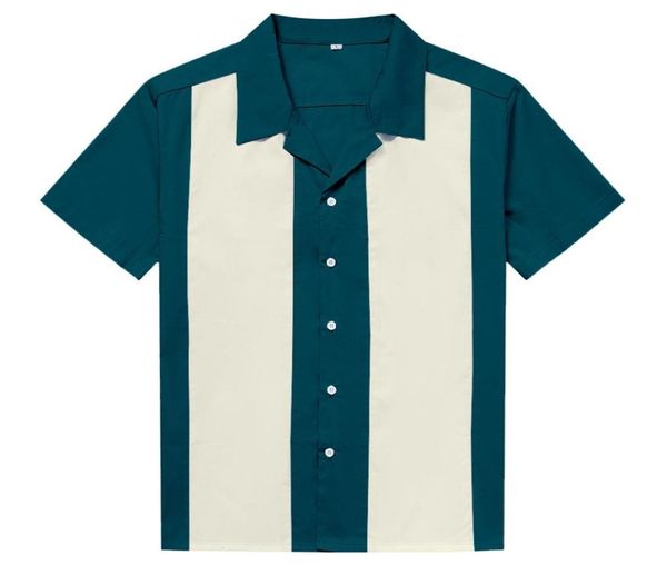 men western shirt short sleeve cotton rockabilly bowling casual shirts lake blue2591045, White;black
men western shirt short sleeve cotton rockabilly bowling casual shirts lake blue2591045, White;black