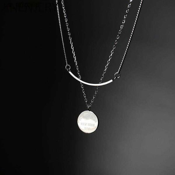 anenjery silver color double layer necklace for women curve tube round clavicle chain choker party jewelry l230620
anenjery silver color double layer necklace for women curve tube round clavicle chain choker party jewelry l230620