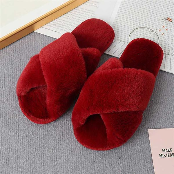 slippers 2022 new design women winter house furry slippers women cross fluffy fur home slides flat indoor, Black
slippers 2022 new design women winter house furry slippers women cross fluffy fur home slides flat indoor, Black