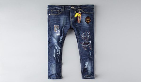 ff designer jeans mens distressed ripped skinny trousers luxury clothes slim motorcycle moto biker hip hop denim man embroidery ey6291734, Blue
ff designer jeans mens distressed ripped skinny trousers luxury clothes slim motorcycle moto biker hip hop denim man embroidery ey6291734, Blue