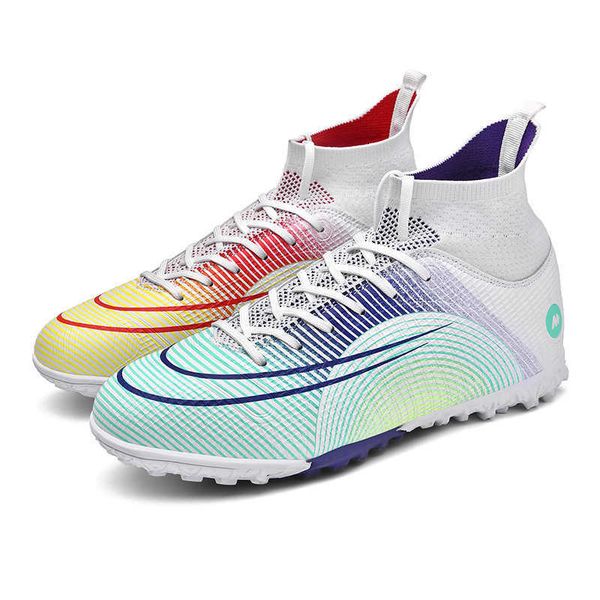 youth mens high football boots tf ag soccer shoes children's training shoes contrast color size 35-46
youth mens high football boots tf ag soccer shoes children's training shoes contrast color size 35-46