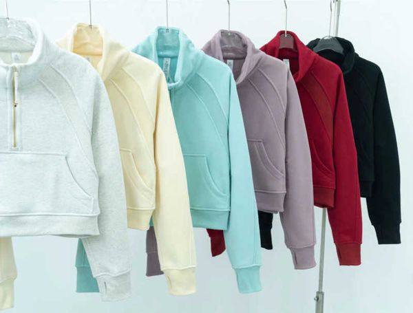 yoga sweatshirt scu ba full half zip without hoody outdoor leisure sweatshirts gym clothes women lu workout fitness thick yoga jackets exer, Black
yoga sweatshirt scu ba full half zip without hoody outdoor leisure sweatshirts gym clothes women lu workout fitness thick yoga jackets exer, Black
