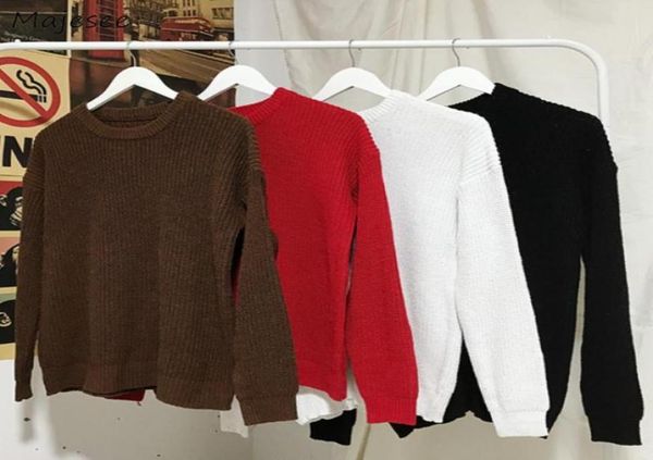 men039s sweaters winter ribbed pullovers men cozy loose oneck solid knitted retro couple warm long sleeve korean style teens v3279309, White;black
men039s sweaters winter ribbed pullovers men cozy loose oneck solid knitted retro couple warm long sleeve korean style teens v3279309, White;black