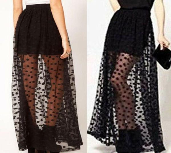 casual women skirts elastic high waist ruffle polka dots mesh long tutu skirt sheer tulle net party3075029, Black
casual women skirts elastic high waist ruffle polka dots mesh long tutu skirt sheer tulle net party3075029, Black