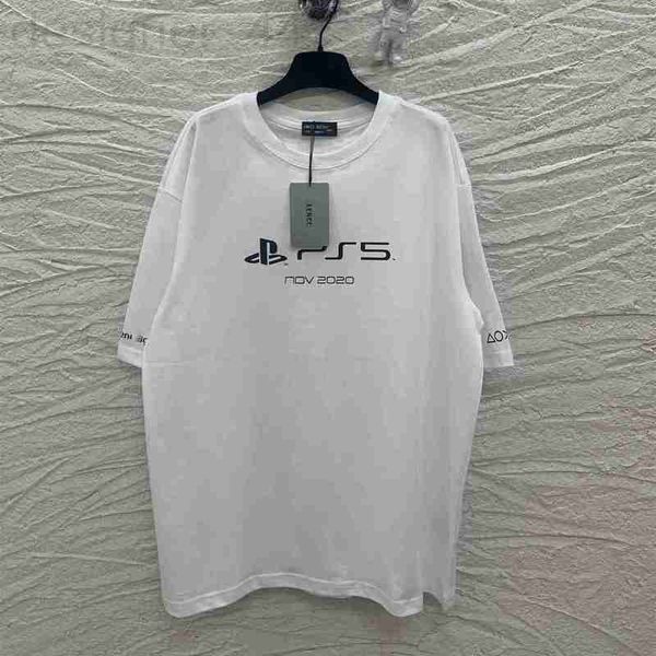 women's t-shirt designer high edition 2023 summer new luxury fashion b family ps5 co branded printed short sleeve t-shirt for men and w, White
women's t-shirt designer high edition 2023 summer new luxury fashion b family ps5 co branded printed short sleeve t-shirt for men and w, White