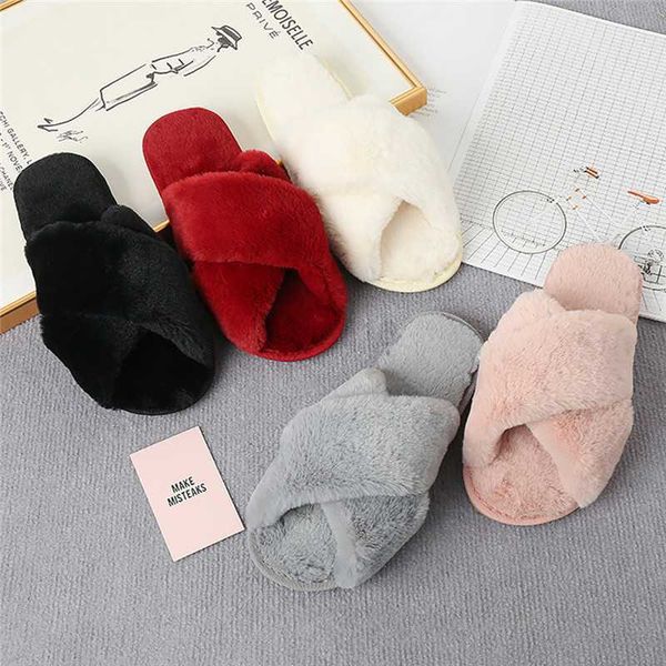 slippers winter fluffy slippers indoor house plus fashion warm flip flops women's flat shoes home slides soft fur slipper, Black
slippers winter fluffy slippers indoor house plus fashion warm flip flops women's flat shoes home slides soft fur slipper, Black