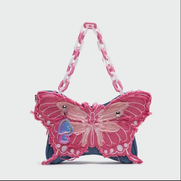 pink butterfly decor y2k denim shoulder bag: elevate style with a dash of charm, perfect for fashionistas
pink butterfly decor y2k denim shoulder bag: elevate style with a dash of charm, perfect for fashionistas