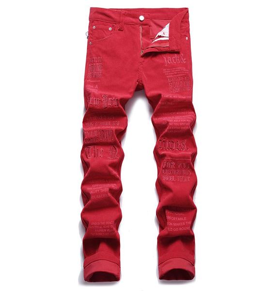 red corduroy letter embroidered jeans slim fit stretch men039s casual pants autumn winter denim trousers fashion streetwear man9518586, Blue
red corduroy letter embroidered jeans slim fit stretch men039s casual pants autumn winter denim trousers fashion streetwear man9518586, Blue