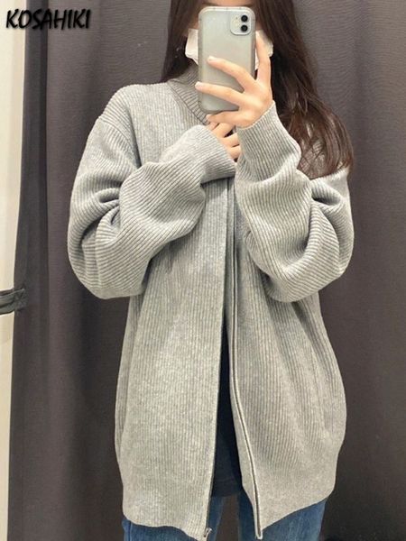 womens knits tees autumn streetwear vintage zipper cardigan women harajuku knitted solid oversized sweater coat elegant loose all match 230, White
womens knits tees autumn streetwear vintage zipper cardigan women harajuku knitted solid oversized sweater coat elegant loose all match 230, White