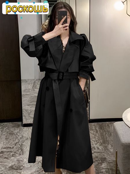 women's trench coats turn down collar v neck double breasted coat women winter clothe with belt korean style casual slim windbreaker 23, Tan;black
women's trench coats turn down collar v neck double breasted coat women winter clothe with belt korean style casual slim windbreaker 23, Tan;black