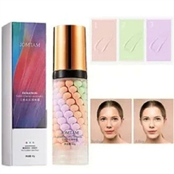 40g face makeup primer tri-color cream brighten contour color isolation waterproof makeup foundation natural makeup base cream a18
40g face makeup primer tri-color cream brighten contour color isolation waterproof makeup foundation natural makeup base cream a18