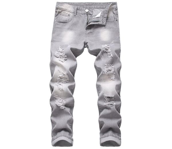 men ripped jeans gray slim straight men nonstretch trousers destroyed brand hole grey jeans male1819837, Blue
men ripped jeans gray slim straight men nonstretch trousers destroyed brand hole grey jeans male1819837, Blue