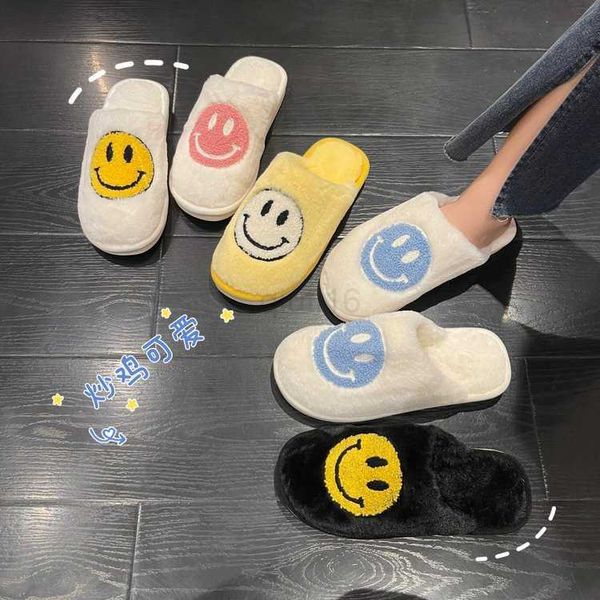 slippers winter women slipper smile face pattern women fur slippers cute cartoon warm plush couple shoes indoor autumn men fluffy slides, Black
slippers winter women slipper smile face pattern women fur slippers cute cartoon warm plush couple shoes indoor autumn men fluffy slides, Black