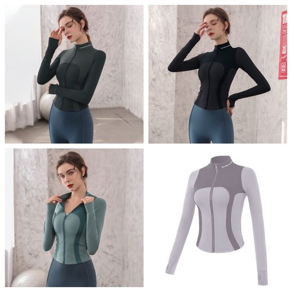slim yoga clothes jacket elastic tight collar zipper jacket fitness quick-drying t-shirt women's sports long sleeves, White;red
slim yoga clothes jacket elastic tight collar zipper jacket fitness quick-drying t-shirt women's sports long sleeves, White;red