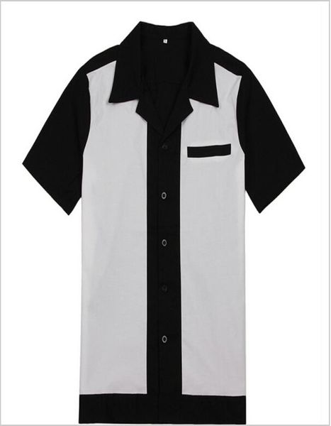 mens rockabilly bowling shirts black and white 50s 60s style new design cotton 063907, White;black
mens rockabilly bowling shirts black and white 50s 60s style new design cotton 063907, White;black
