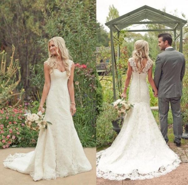 2016 lace sheath wedding dresses with appliques chapel train sweetheatt wedding gown covered button custom made bridal dresses chi3209248, White
2016 lace sheath wedding dresses with appliques chapel train sweetheatt wedding gown covered button custom made bridal dresses chi3209248, White