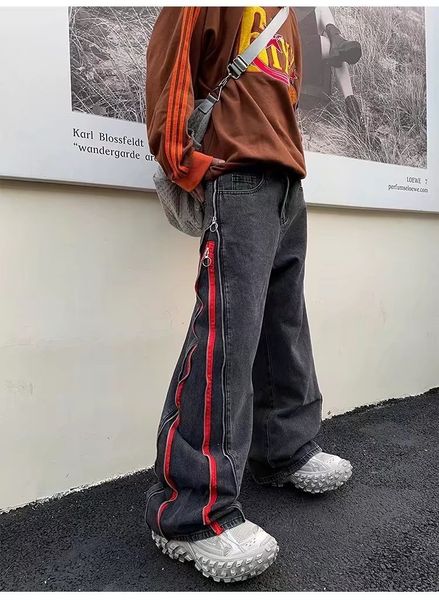 mens jeans harajuku jeans hip hop zipper washed old loose men fashion casual punk oversized wide leg micro flared trousers street 230809, Blue
mens jeans harajuku jeans hip hop zipper washed old loose men fashion casual punk oversized wide leg micro flared trousers street 230809, Blue