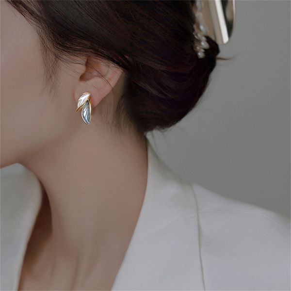 925 silver needle ins style simple 14k leaf earrings female design sense earrings sen earrings, Golden
925 silver needle ins style simple 14k leaf earrings female design sense earrings sen earrings, Golden