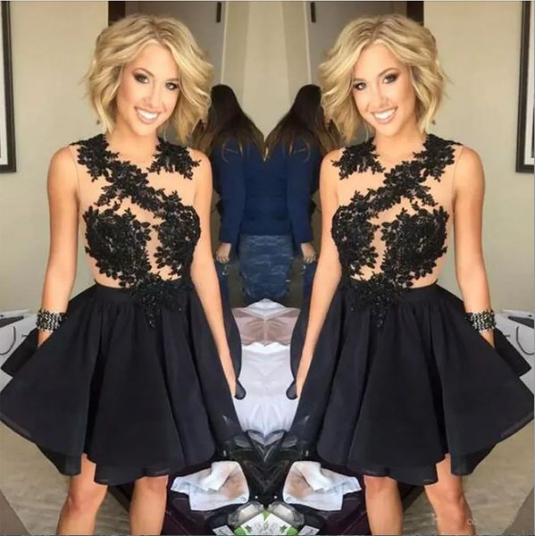 illusion princess graduation dresses beaded lace applique short mini homecoming dress little black cocktail party gowns
illusion princess graduation dresses beaded lace applique short mini homecoming dress little black cocktail party gowns