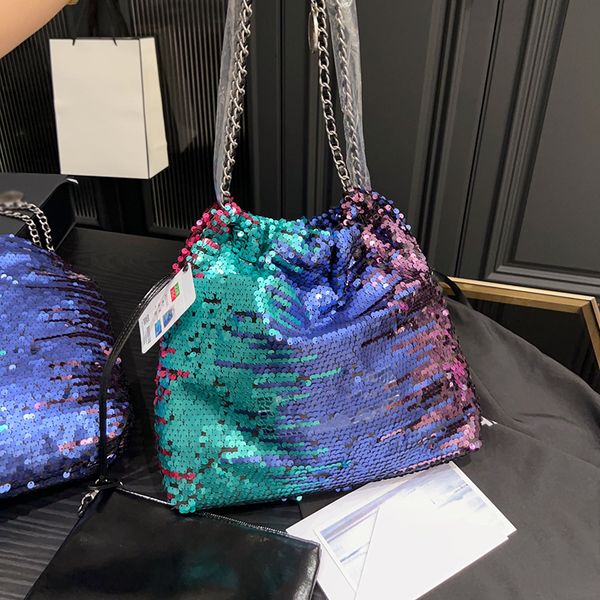 luxury designers classic 22 sequins shoulder bags fashion trash bag 5a quality quilted blingling silver metal chain crossbody bag designer u
luxury designers classic 22 sequins shoulder bags fashion trash bag 5a quality quilted blingling silver metal chain crossbody bag designer u