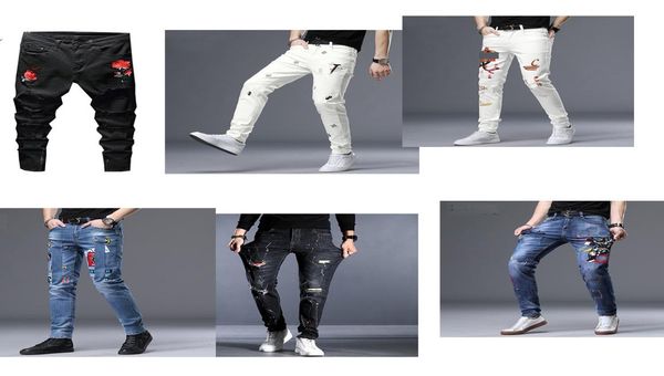 men039s jeans black luxury european highquality street motorcycle rider antique hole brand pants boys hiphop level slim a8341724, Blue
men039s jeans black luxury european highquality street motorcycle rider antique hole brand pants boys hiphop level slim a8341724, Blue