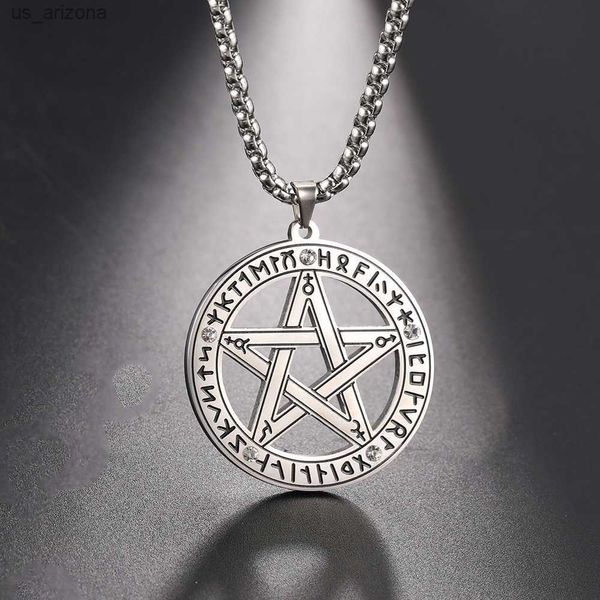 fishhook tetragrammaton pendant necklace wahyeh magic blessed pentagram of solomon amulet gift man woman stainless steel jewelry l230620, Silver
fishhook tetragrammaton pendant necklace wahyeh magic blessed pentagram of solomon amulet gift man woman stainless steel jewelry l230620, Silver