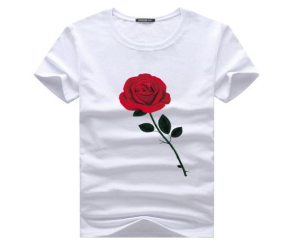 rose printed t shirts summer shirt crew neck short sleeves 5xl men new fashion clothing cotton male casual tees1011943, White;black
rose printed t shirts summer shirt crew neck short sleeves 5xl men new fashion clothing cotton male casual tees1011943, White;black