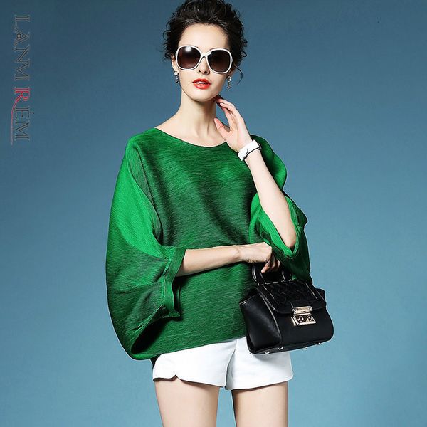 women's t-shirt lanmrem fashion loose pleated t-shirt round collar batwing half sleeve pleated women's ye112 230808, White
women's t-shirt lanmrem fashion loose pleated t-shirt round collar batwing half sleeve pleated women's ye112 230808, White