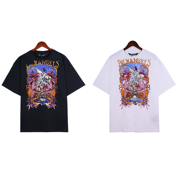 t-shirt summer palm street hip hop style american vintage palm print short sleeve angels casual undershirt men, White;black
t-shirt summer palm street hip hop style american vintage palm print short sleeve angels casual undershirt men, White;black