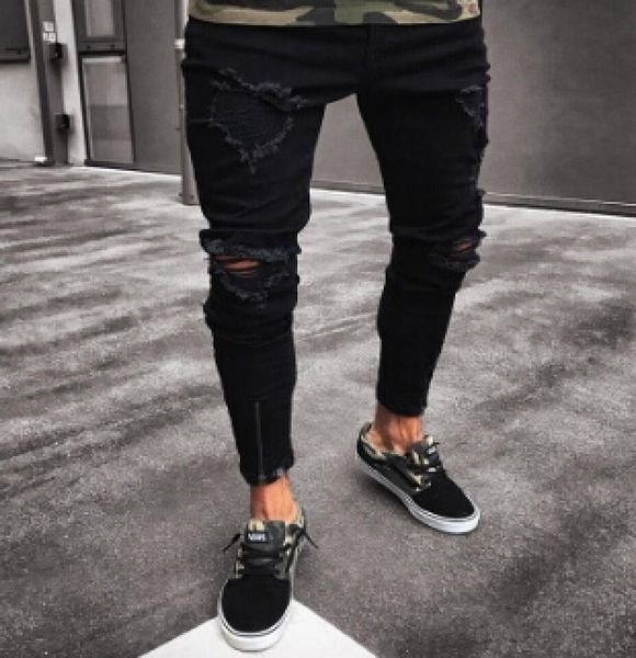 pants black for men hip hop rock holes ripped jeans biker slim fit zipper jean distressed pants5394083, Blue
pants black for men hip hop rock holes ripped jeans biker slim fit zipper jean distressed pants5394083, Blue