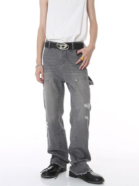 mens jeans fashion y2k solid color worn out clothing summer trend burrs hole denim pants korean style straight trouser 230808, Blue
mens jeans fashion y2k solid color worn out clothing summer trend burrs hole denim pants korean style straight trouser 230808, Blue