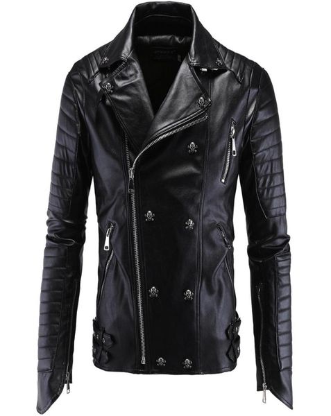 men pu leather jacket biker streetwear winter male punk style jacket with skull buttons zippers asian size m5xl2199333, Black
men pu leather jacket biker streetwear winter male punk style jacket with skull buttons zippers asian size m5xl2199333, Black