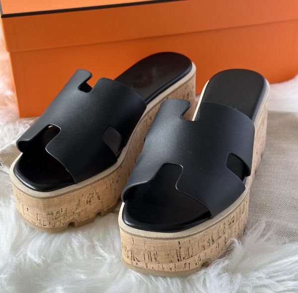 elegant designer slippers fashion thick bottom sandals letter embroidery slides lady platform wedges sandal beach high heel with box size 35, Black
elegant designer slippers fashion thick bottom sandals letter embroidery slides lady platform wedges sandal beach high heel with box size 35, Black