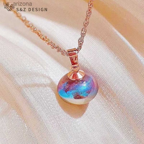 s z design new fashion 585 rose gold color round simulated-pearl pendant necklace for women wedding party jewelry gift l230620, Silver
s z design new fashion 585 rose gold color round simulated-pearl pendant necklace for women wedding party jewelry gift l230620, Silver