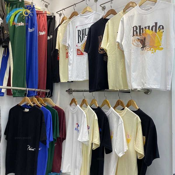 men woman 1 1 same style summer rhude tshirts men's clothes short sleeve loose casual fashion hip hop streetwear rhude tee top, White;black
men woman 1 1 same style summer rhude tshirts men's clothes short sleeve loose casual fashion hip hop streetwear rhude tee top, White;black