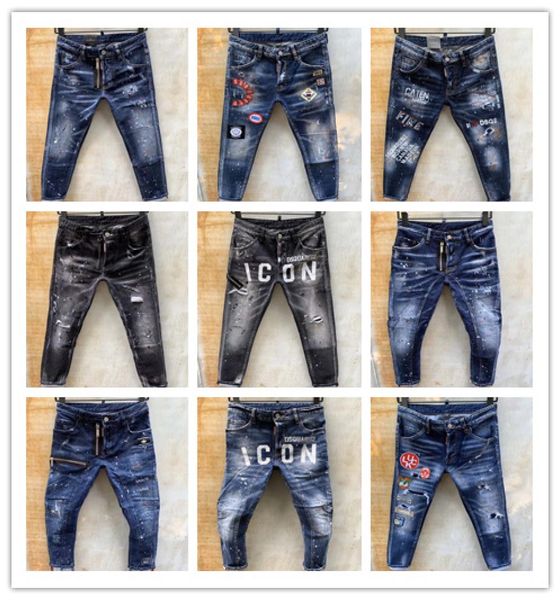 2020 ss new d2 brand designer men039s denim embroidered pants fashion hole trousers size 4454 t922237066, Blue
2020 ss new d2 brand designer men039s denim embroidered pants fashion hole trousers size 4454 t922237066, Blue