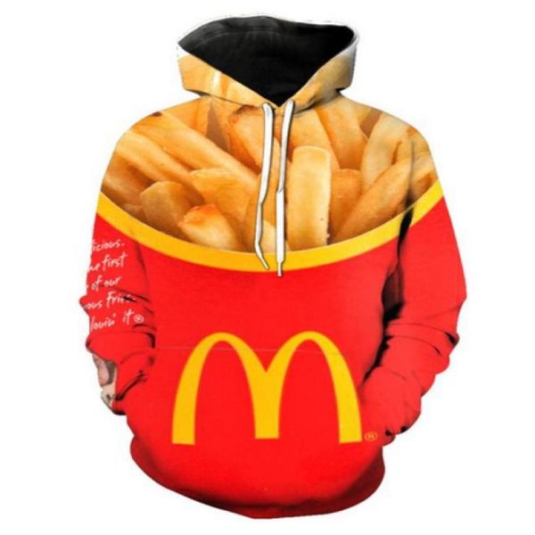 out fashion streetwear 3d hd print casual burger fries fast food hoodies sweatshirts men women hoodie jacket coat lms0334109296, Black
out fashion streetwear 3d hd print casual burger fries fast food hoodies sweatshirts men women hoodie jacket coat lms0334109296, Black