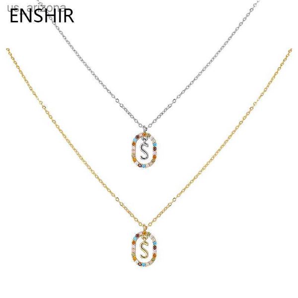 enshir colorful cubic zircon 26 capital letter pendant necklace for women copper choker clavicle chain wholesale l230620, Silver
enshir colorful cubic zircon 26 capital letter pendant necklace for women copper choker clavicle chain wholesale l230620, Silver