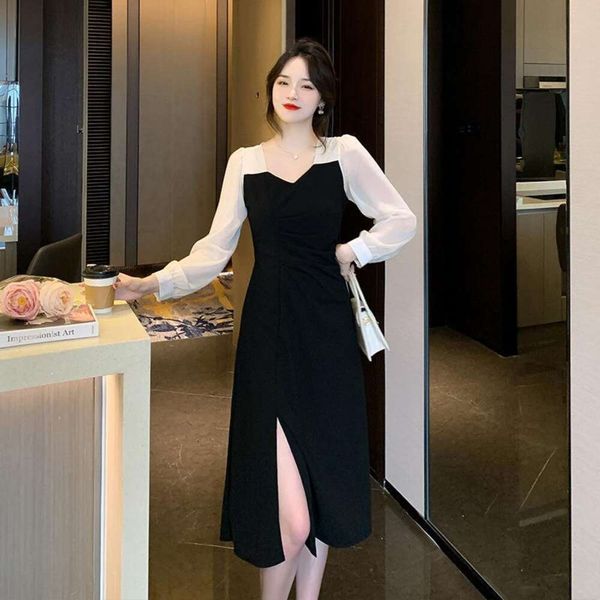 title spring and summer style hepburn sweet salty french balloon puff sleeve dress female fairy, Black;gray
title spring and summer style hepburn sweet salty french balloon puff sleeve dress female fairy, Black;gray