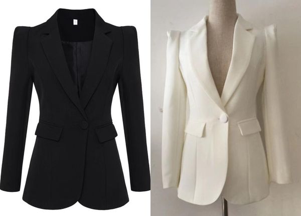highquality office lady slim thin shrug a buckle solid color blazers4207627, White;black
highquality office lady slim thin shrug a buckle solid color blazers4207627, White;black