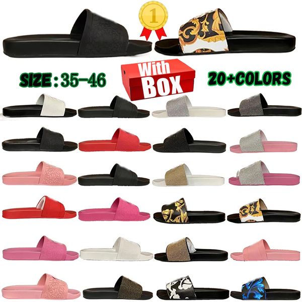 with box dust bag luxury designer slide slippers summer sandals men beach indoor flat flip flops leather lady women fashion classic shoes la, Black
with box dust bag luxury designer slide slippers summer sandals men beach indoor flat flip flops leather lady women fashion classic shoes la, Black