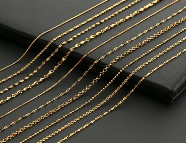 chains fashion copper plated gold chain necklace for men women multi-style twist box beads male jewelry giftchains4529441, Silver
chains fashion copper plated gold chain necklace for men women multi-style twist box beads male jewelry giftchains4529441, Silver