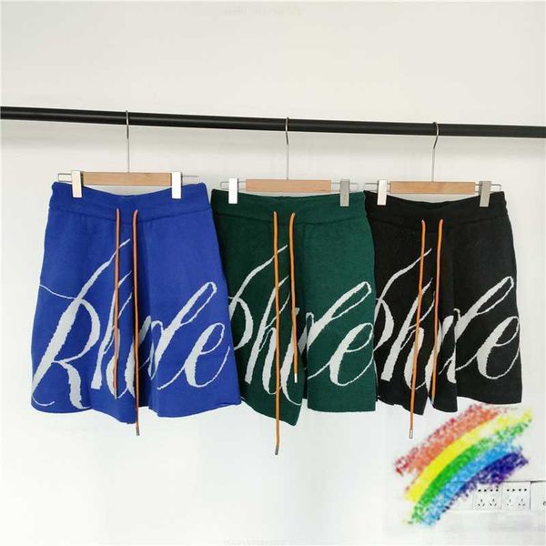 rhude jacquard shorts men women loose blue green black knitting rhude short drawstring breeches, White;black
rhude jacquard shorts men women loose blue green black knitting rhude short drawstring breeches, White;black