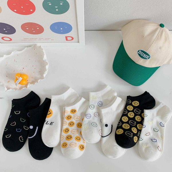 socks summer smiling face socks men and women lovers boat socks shallow mouth ins tide fresh sweet letter cute tide, Black
socks summer smiling face socks men and women lovers boat socks shallow mouth ins tide fresh sweet letter cute tide, Black