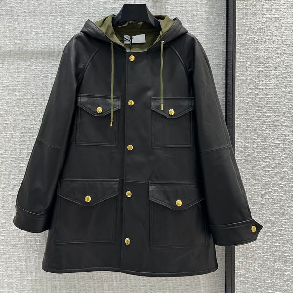 2023 new designer women tracksuits hooded hoodies autumn leather jacket long sleeve pockets long coat szfp56255 casual fashion leisure stree, Black;brown
2023 new designer women tracksuits hooded hoodies autumn leather jacket long sleeve pockets long coat szfp56255 casual fashion leisure stree, Black;brown