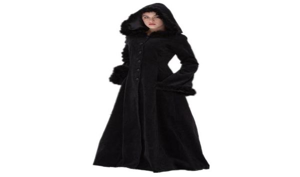 women039s wool blends women autumn winter vintage coat steampunk floor length hooded medieval warm fur trim maxi gothic witch5639930, Black
women039s wool blends women autumn winter vintage coat steampunk floor length hooded medieval warm fur trim maxi gothic witch5639930, Black