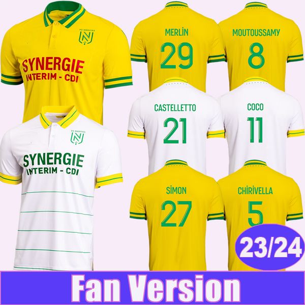 2023 24 nantes simon chirivella mens soccer jerseys bamba mohamed moutoussamy pallois merlin home away football shirts short sleeve uniforms, Black;yellow
2023 24 nantes simon chirivella mens soccer jerseys bamba mohamed moutoussamy pallois merlin home away football shirts short sleeve uniforms, Black;yellow