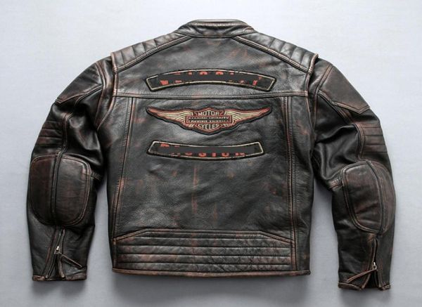 men039s motorcycle jacket locomotive leather coats american retro vintage layer of cowhide genuineleather riding suit motor cy8089840, Black
men039s motorcycle jacket locomotive leather coats american retro vintage layer of cowhide genuineleather riding suit motor cy8089840, Black