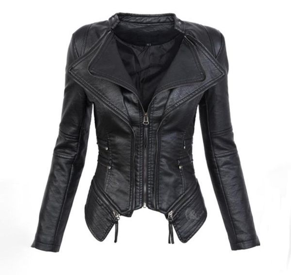 black gothic faux leather pu jacket women winter autumn fashion motorcycle jacket coat punk zipper outerwear plus size fall coat1112273
black gothic faux leather pu jacket women winter autumn fashion motorcycle jacket coat punk zipper outerwear plus size fall coat1112273